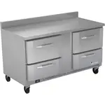 Victory Refrigeration VWFD60HC-4 60.00'' 4 Drawer Counter Height Worktop Freezer with Front Breathing Compressor - 14.36 cu. ft.