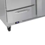 Victory Refrigeration VWRD72HC-2 72'' 2 Door 2 Drawer Counter Height Worktop Refrigerator with Side / Rear Breathing Compressor - 21.5 cu. ft.