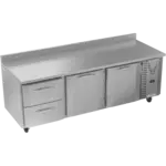 Victory Refrigeration VWRD93HC-2 93.13'' 2 Door 2 Drawer Counter Height Worktop Refrigerator with Front Breathing Compressor - 29.7 cu. ft.